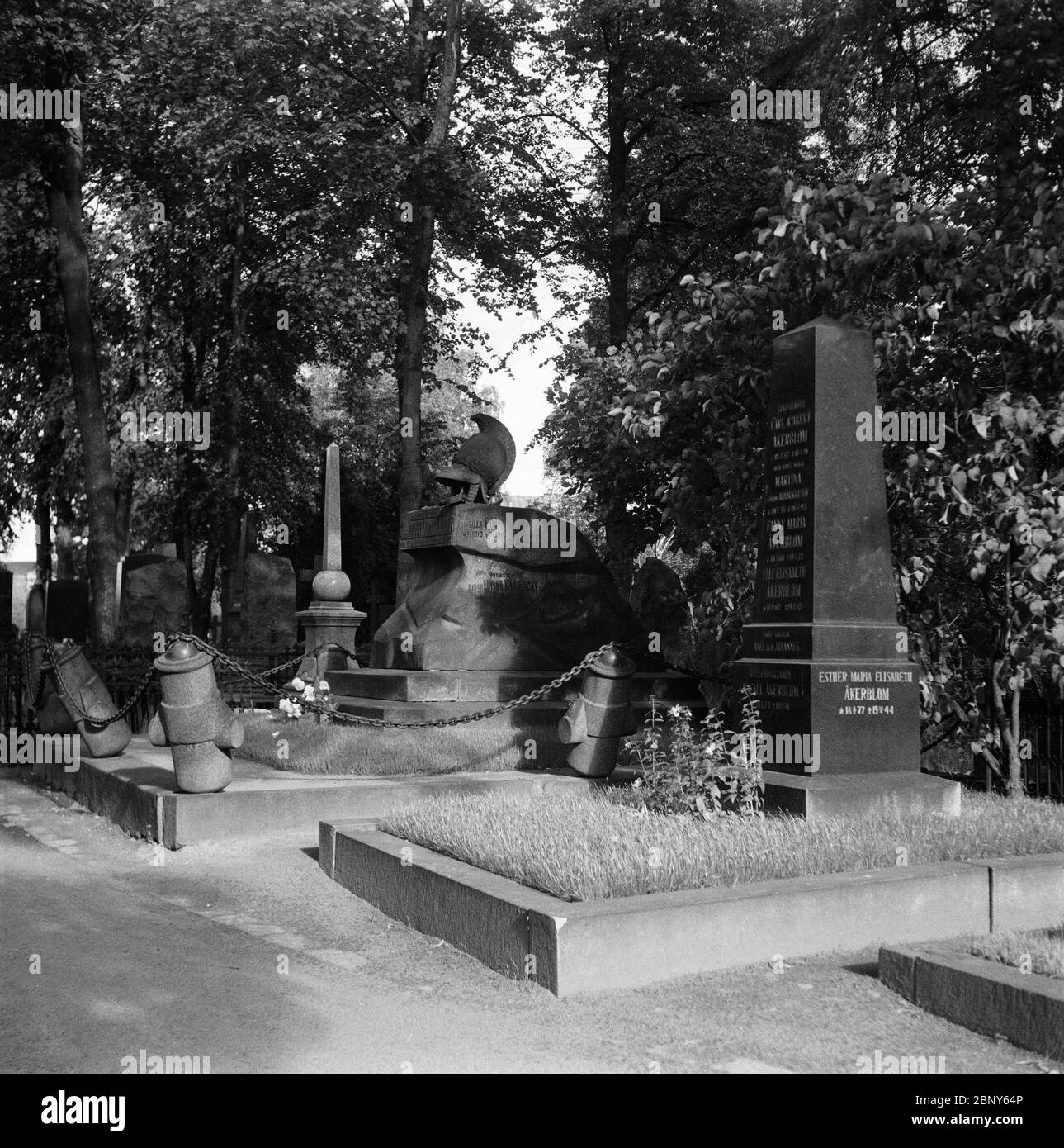 The Hietaniemi Churchyard by Archives of the Finnish Broadcasting Company Yle 1 Stock Photo