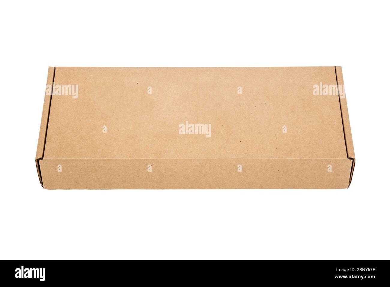 Cardboard box is isolated on a white background. Reliable packaging of ...