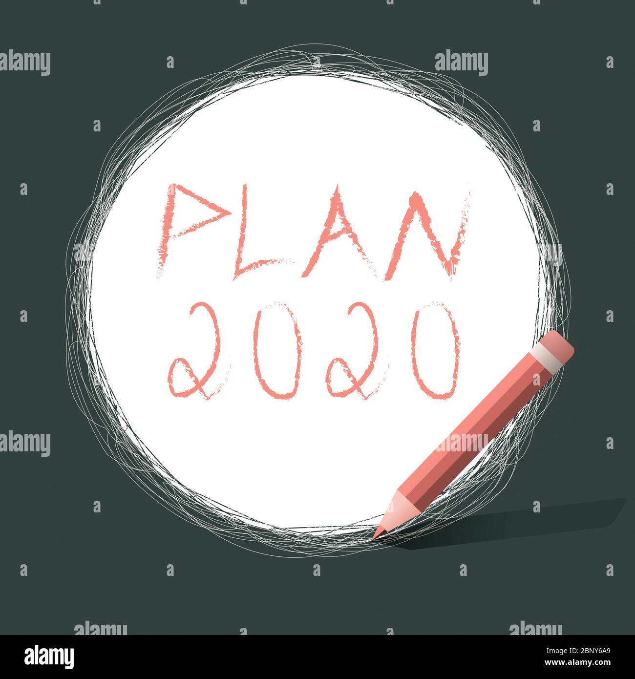 Writing note showing Plan 2020. Business concept for detailed proposal ...