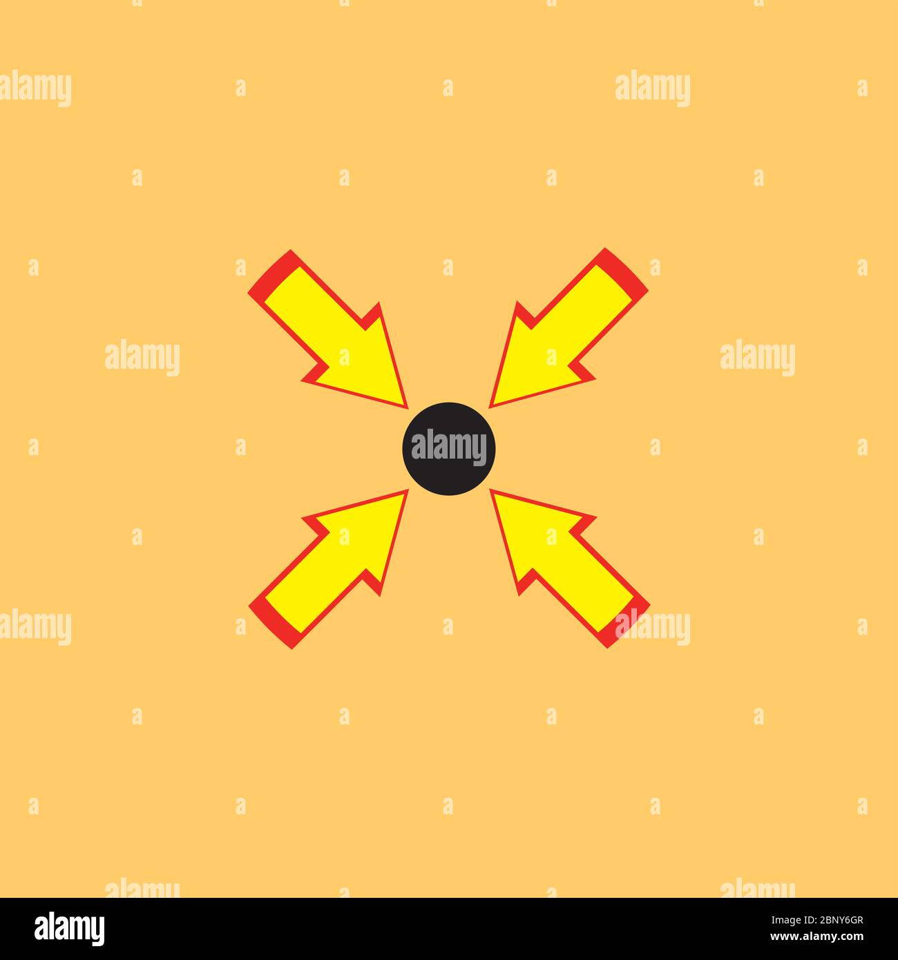 circle pointing arrow target symbol vector Stock Vector Image & Art - Alamy