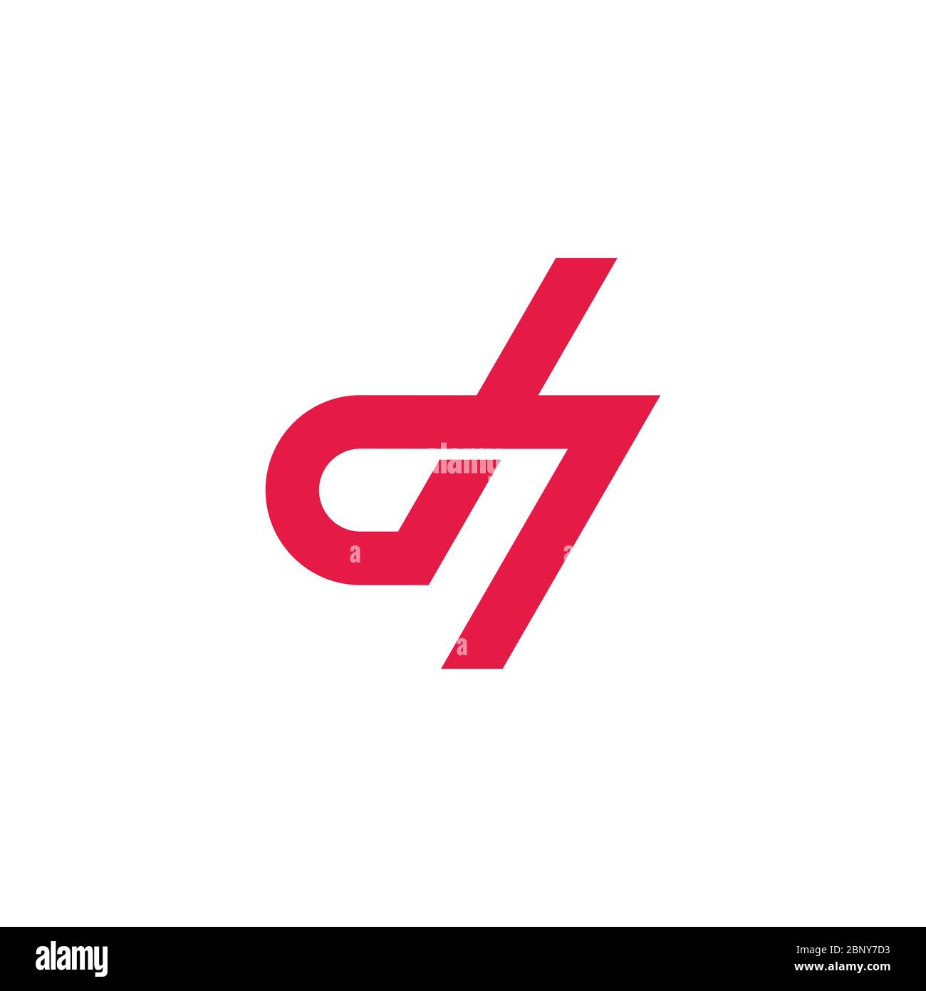 letter d arrow simple geometric lines logo vector Stock Vector Image ...