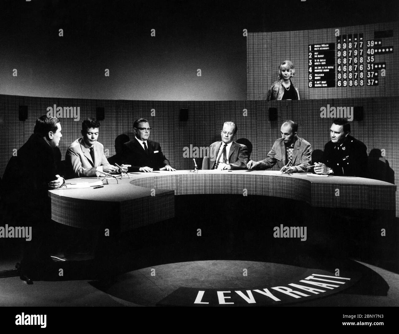 Tesvisio's The Record Jury by Archives of the Finnish Broadcasting Company Yle 2 Stock Photo