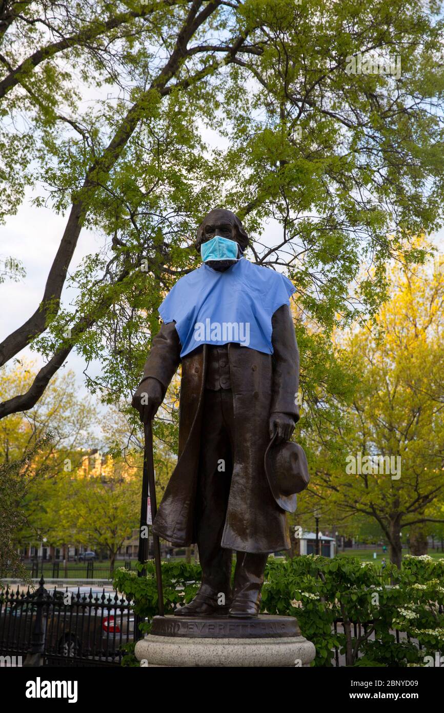 Edward Everett Hale Statue, Boston Commons, MA, honoring health care