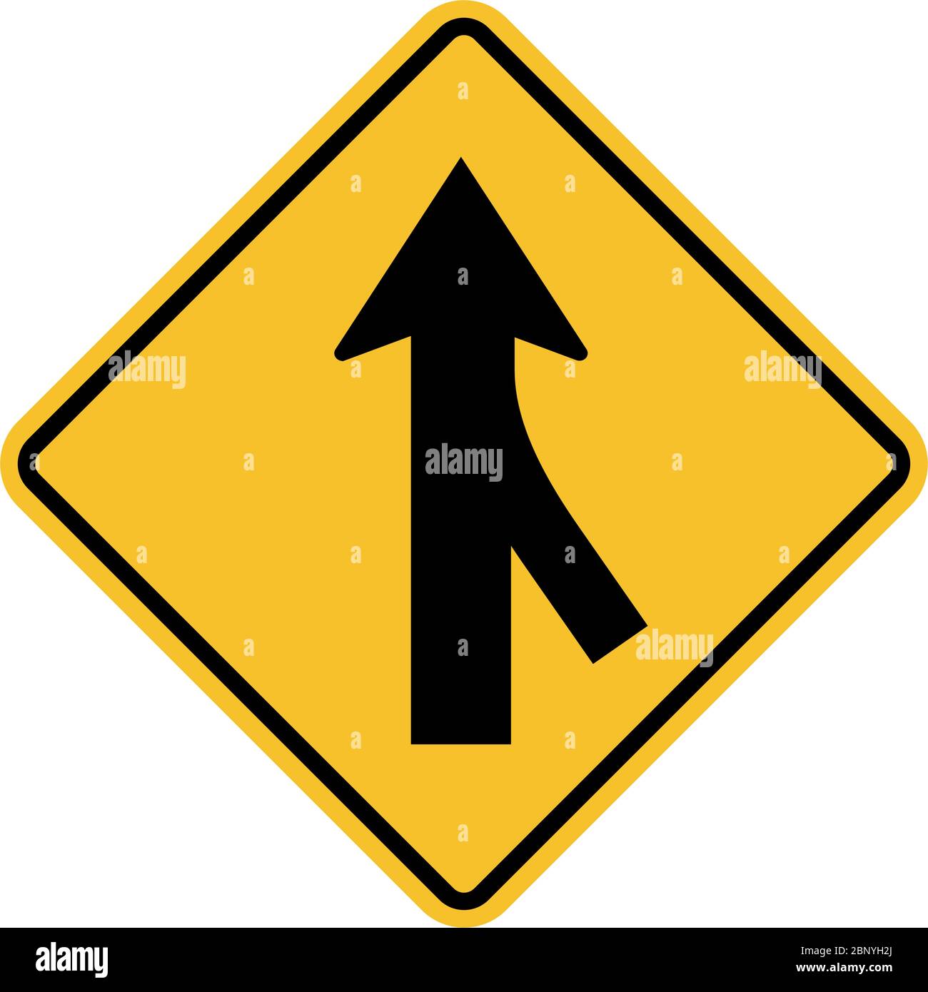Merging traffic Stock Vector Images - Alamy