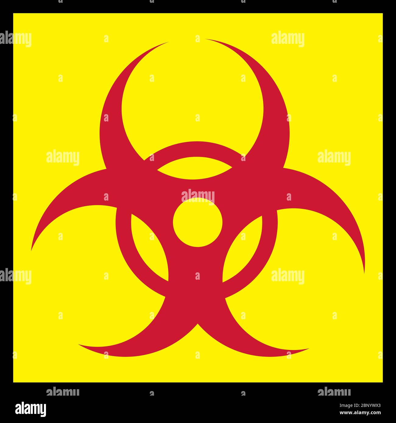 Biohazard warning sign. Harmful virus, bacteria or toxin symbol. Perfect  for backgrounds, backdrop, sticker, label, poster and wallpaper Stock  Vector Image & Art - Alamy