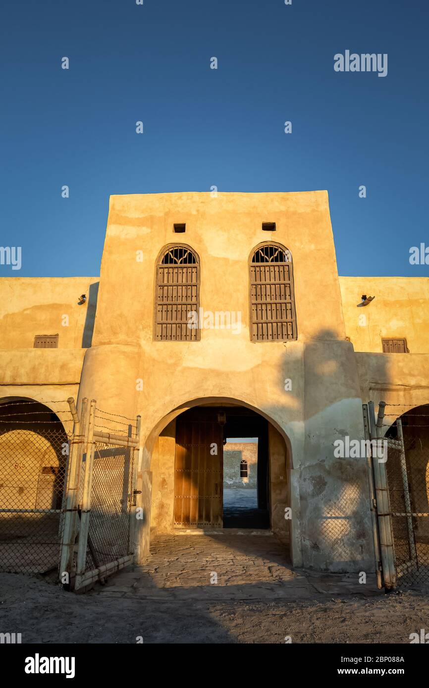 An entrance of Historical Old Al-Uqair port in Saudi Arabia. Stock Photo