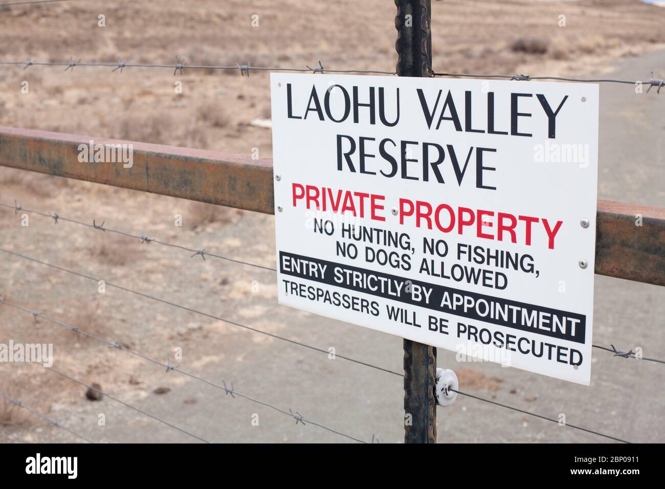 Private Property Notice On Gate High Resolution Stock Photography and