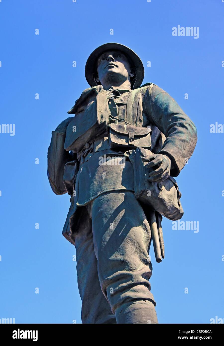 War Memorial (detail). Market Place, Kendal, Cumbria, England, United Kingdom, Europe. Stock Photo