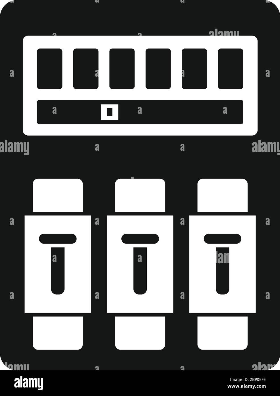 Switch electrical device icon. Simple illustration of switch electrical