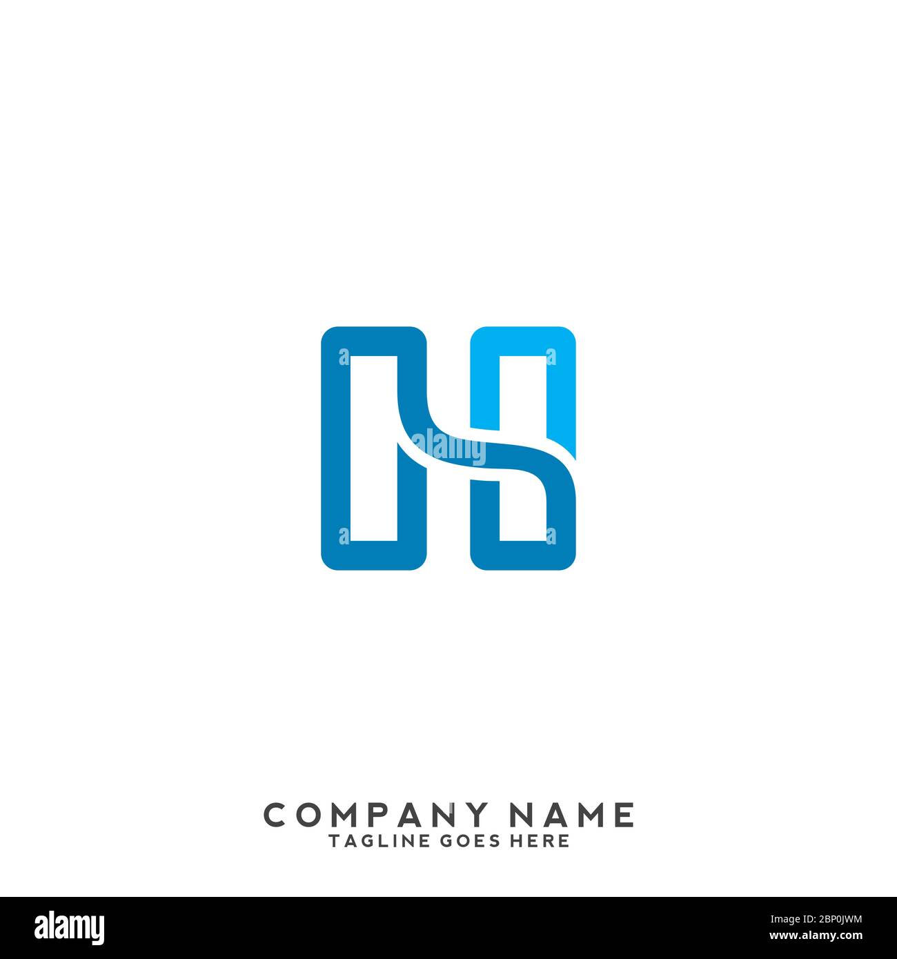 Letter h monogram logo Cut Out Stock Images & Pictures - Alamy