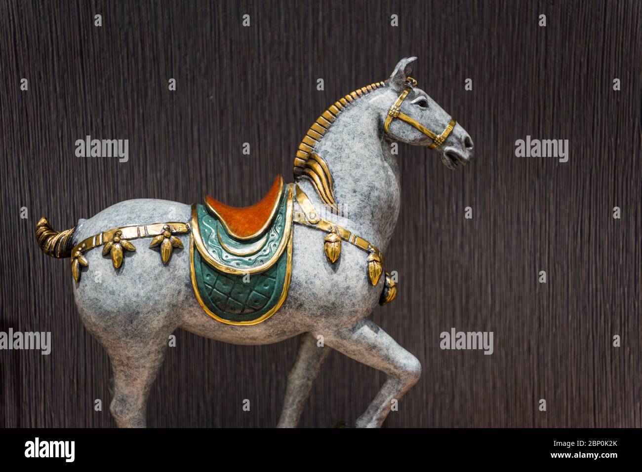 Traditional Chinese porcelain horse Stock Photo - Alamy