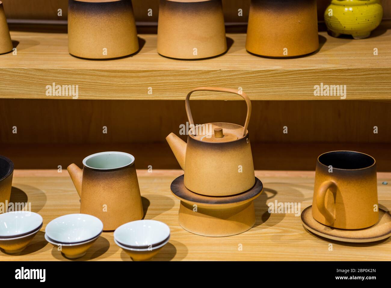 Traditional Chinese tea sets on a table Stock Photo Alamy