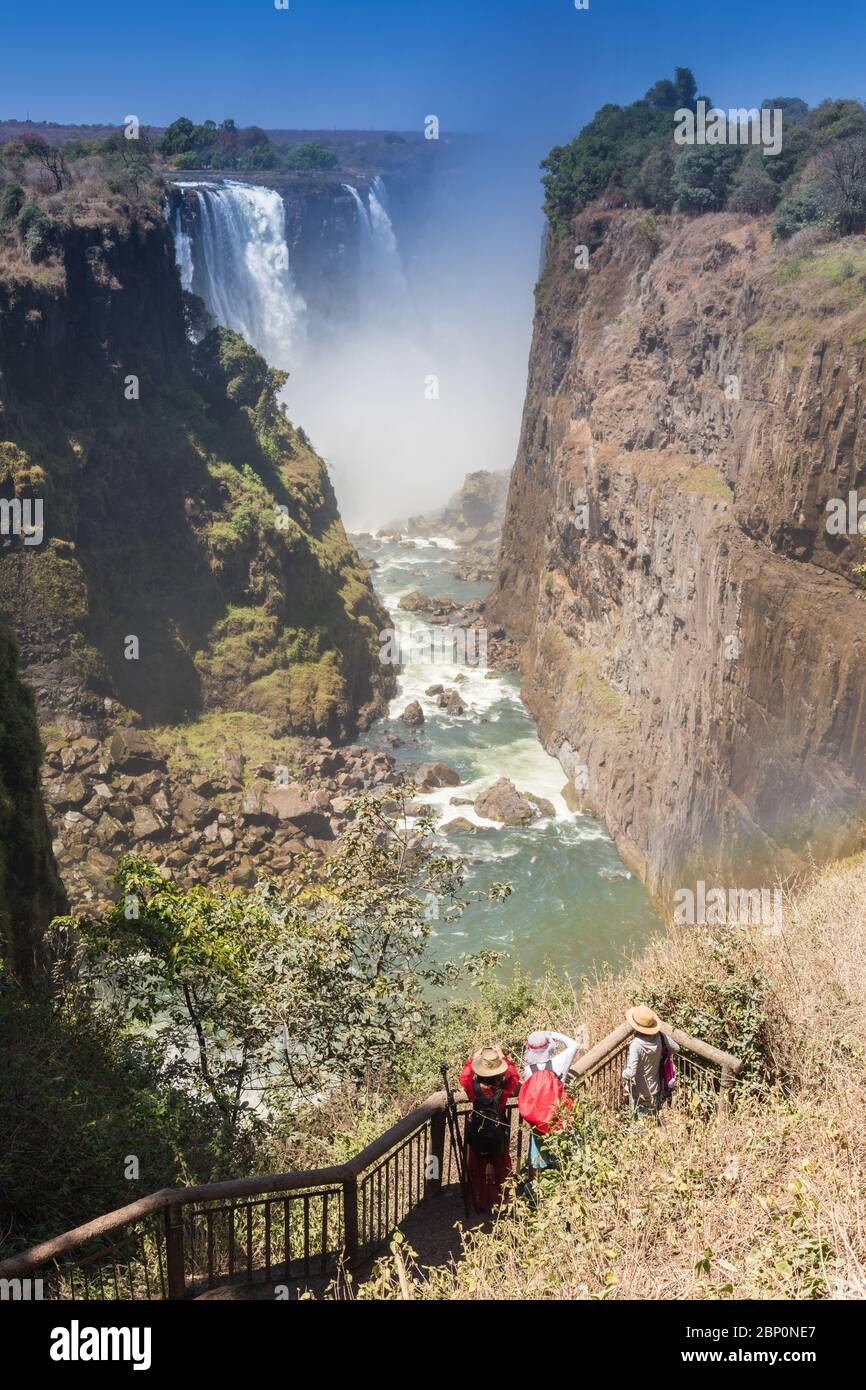 Victoria falls in September, Zimbabwe Stock Photo Alamy
