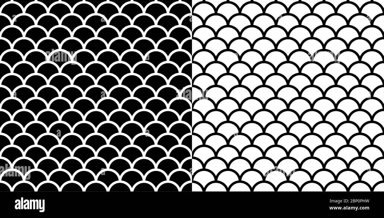Black And White Seamless Abstract Pattern Vector Illustration Stock ...