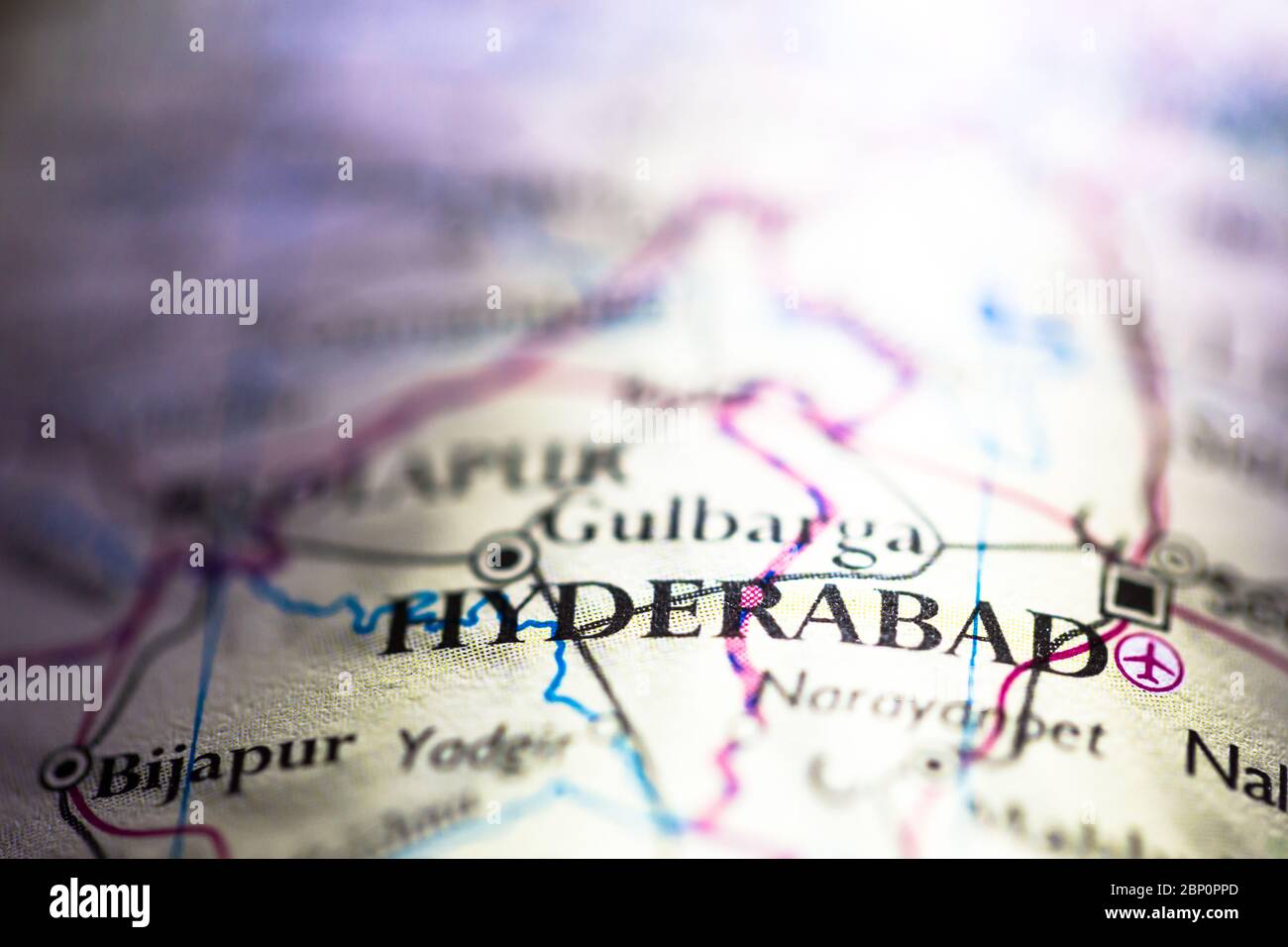 Telangana map hires stock photography and images Alamy