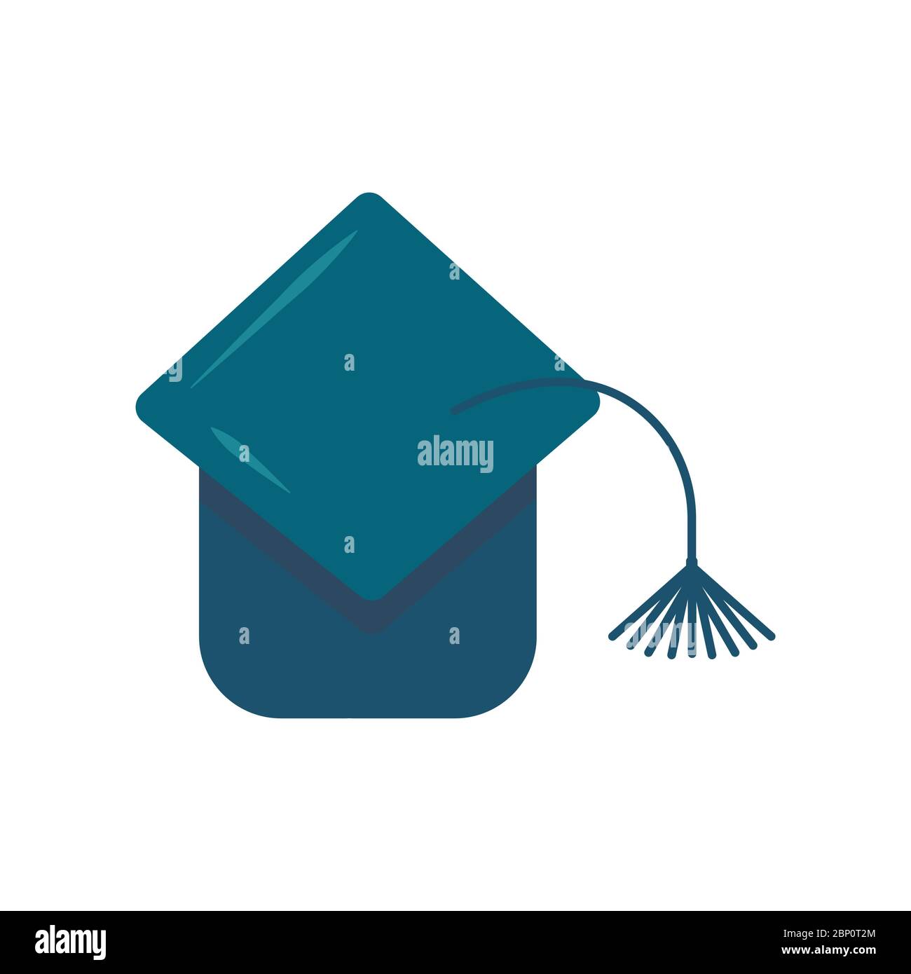 Graduate student hat with a tassel. Toss the hat up after graduation