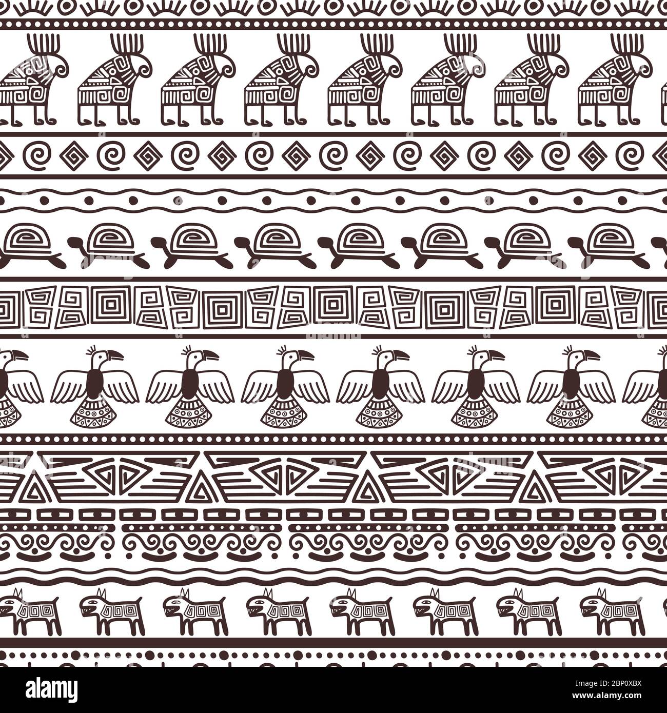 Ethnic aztecs or peruvian pattern template. Vector tribal black borders  fabric with mexican indian texture Stock Vector Image & Art - Alamy