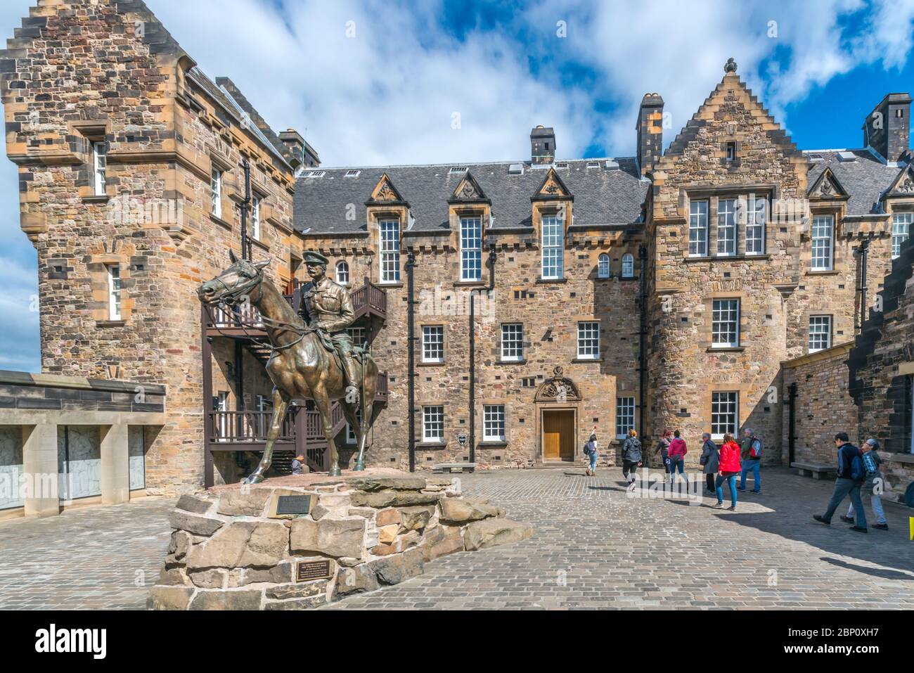 Edinburgh Schloss Stock Photo