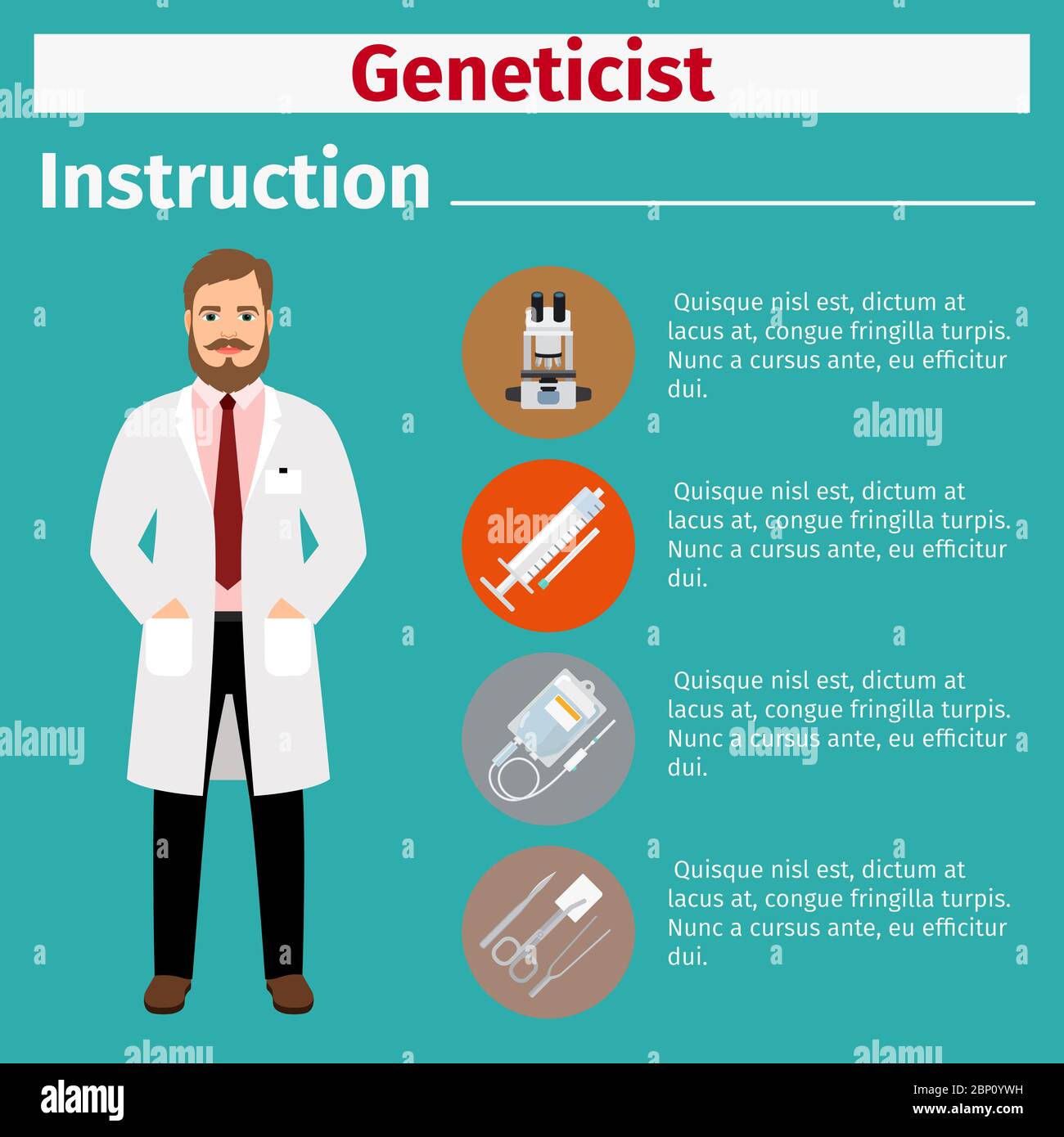 Medical equipment instruction manuals with icons for Vector