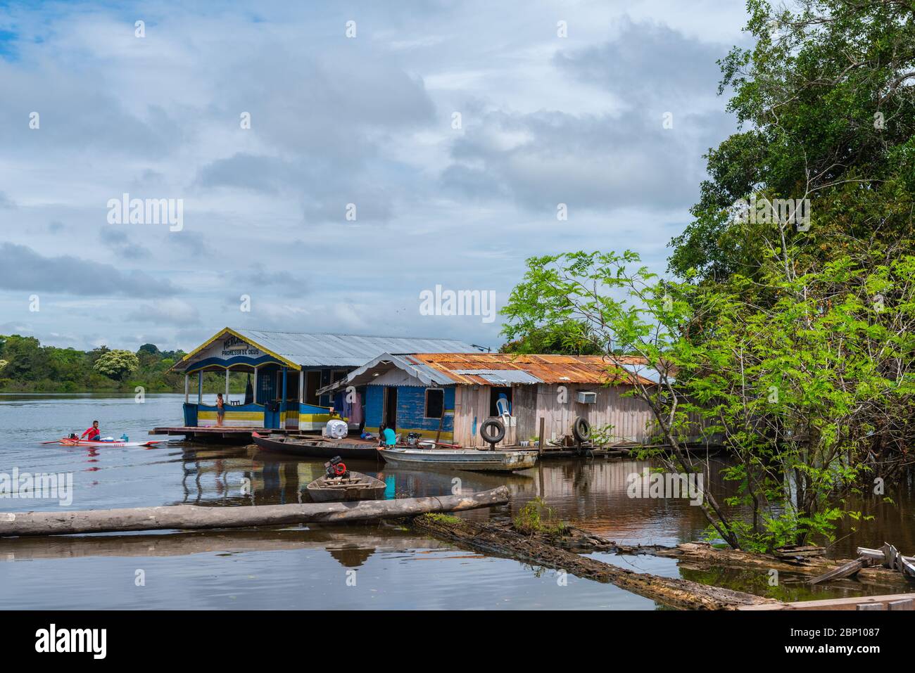 Amazonas River near Manaus, The Amazon, Brazil, Latin Amerika Stock