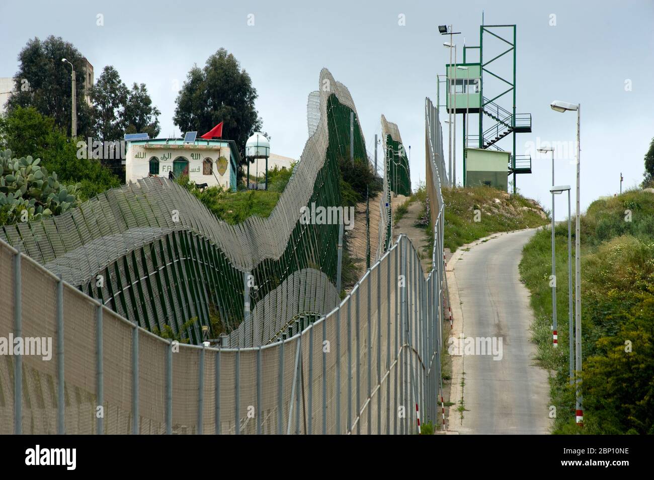 Spain border fence hires stock photography and images Alamy