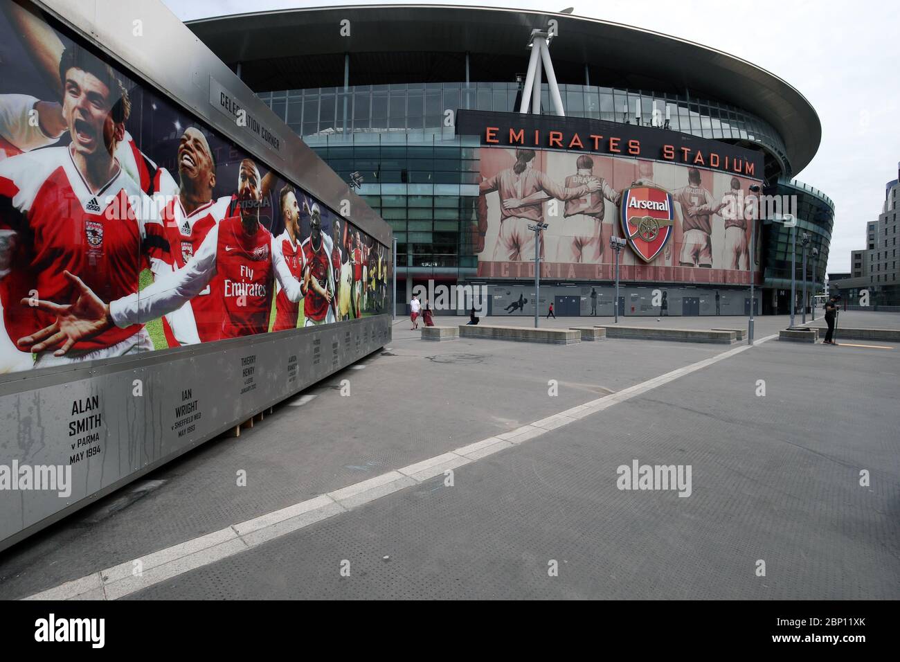Emirates Stadium, home of Arsenal, today should have seen Arsenal take on Watford in what would have been their final Premier League game of the 19/20 season. Stock Photo