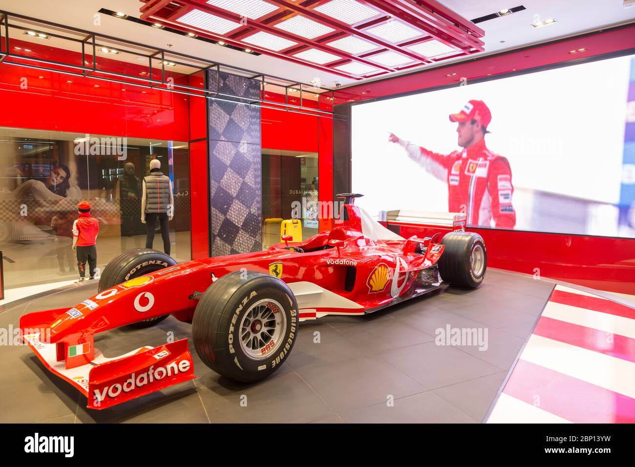 Formula One car in the Farrari Shop, Dubai Mall, Dubai, United Arab