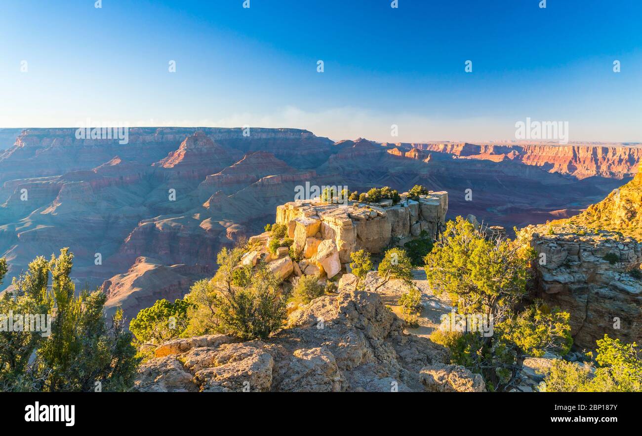 Grand canyon on sunny day,Arizona,usa Stock Photo Alamy