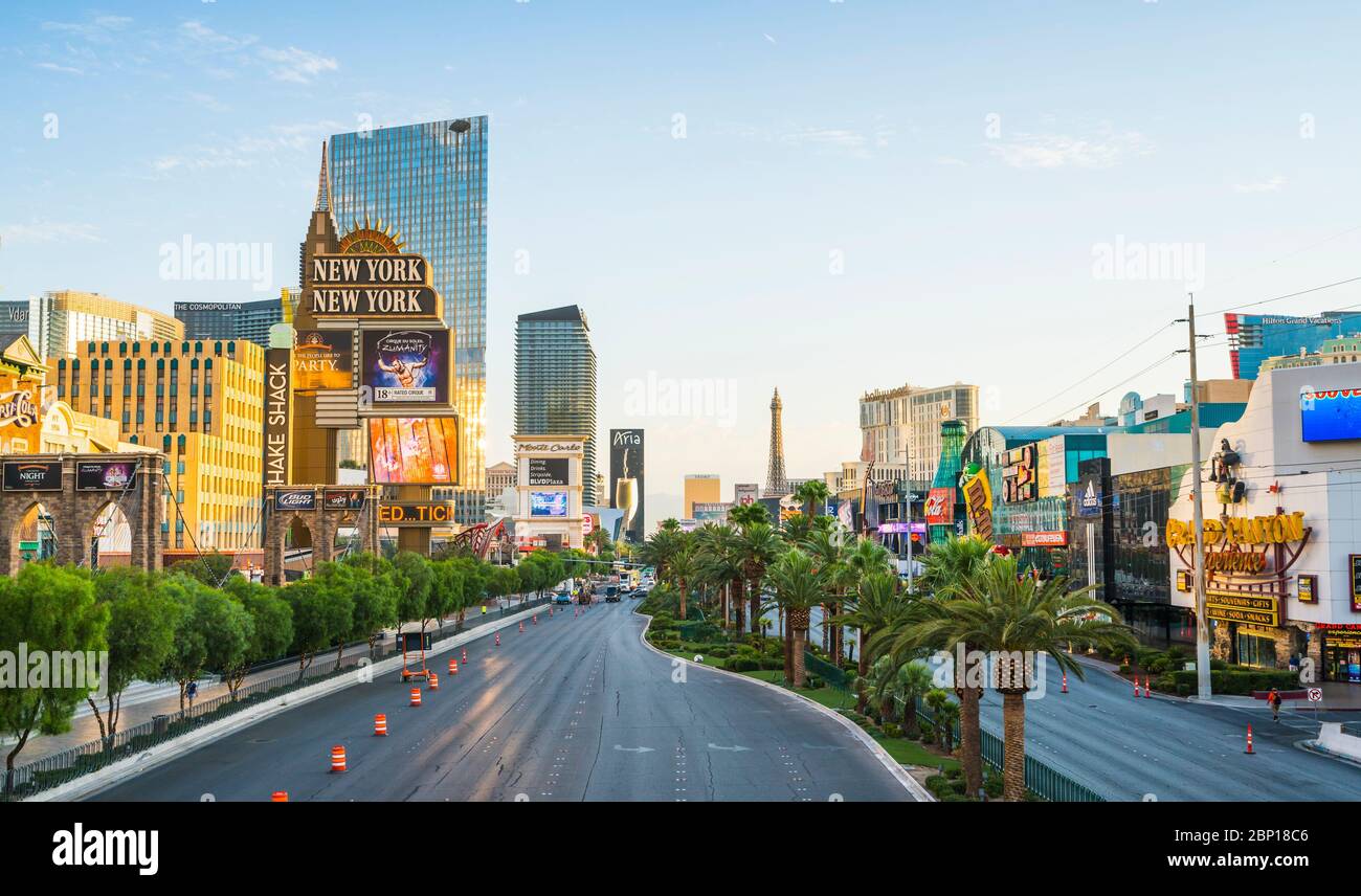 Las Vegas,Nevada,usa.07/28/16 : scenic view of Las Vegas cityscape at sunset,las vegas,Nevada,usa. Stock Photo
