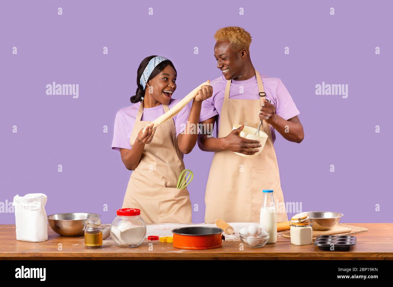 Funny Cooking. Attractive Caucasian Man In The Kitchen Stock Photo, Picture  and Royalty Free Image. Image 65857067.