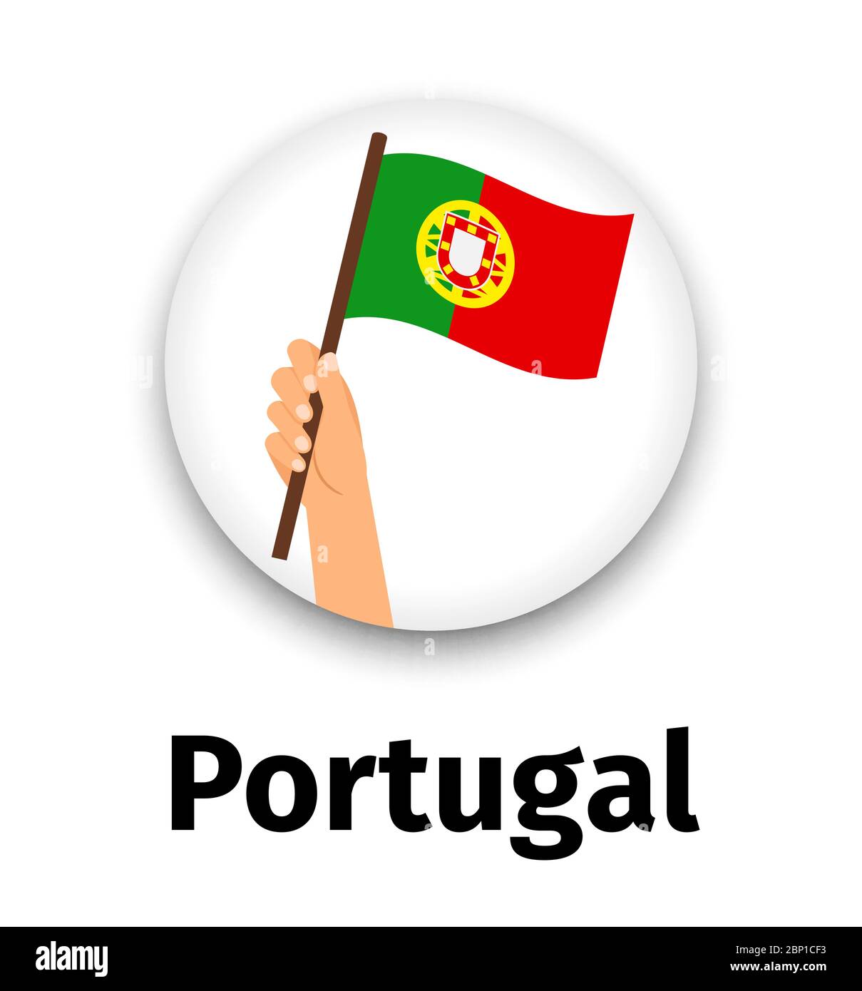 Portugal Flag Icon Round High Resolution Stock Photography And Images