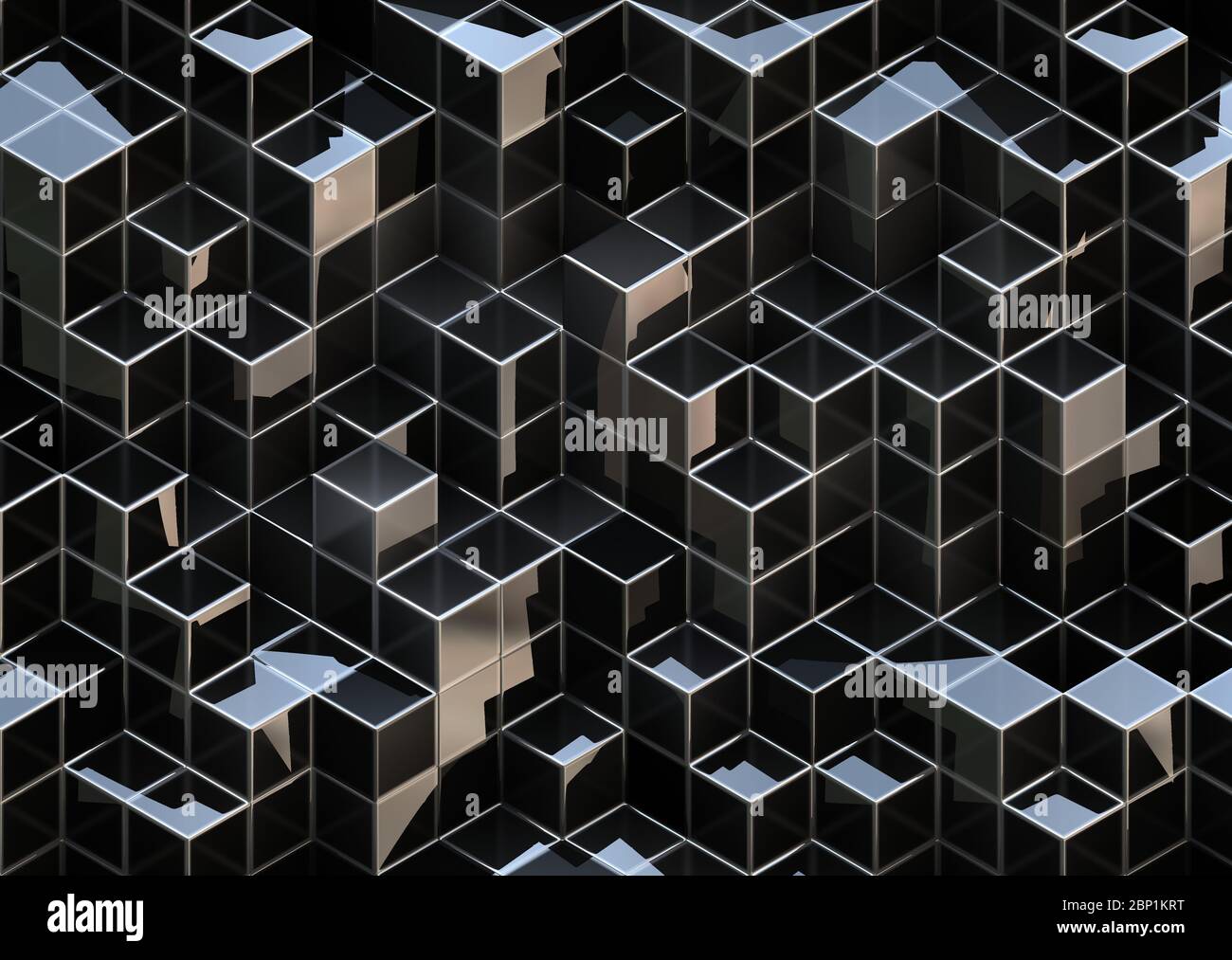 Cubes stacked building concept 3d hi-res stock photography and images ...