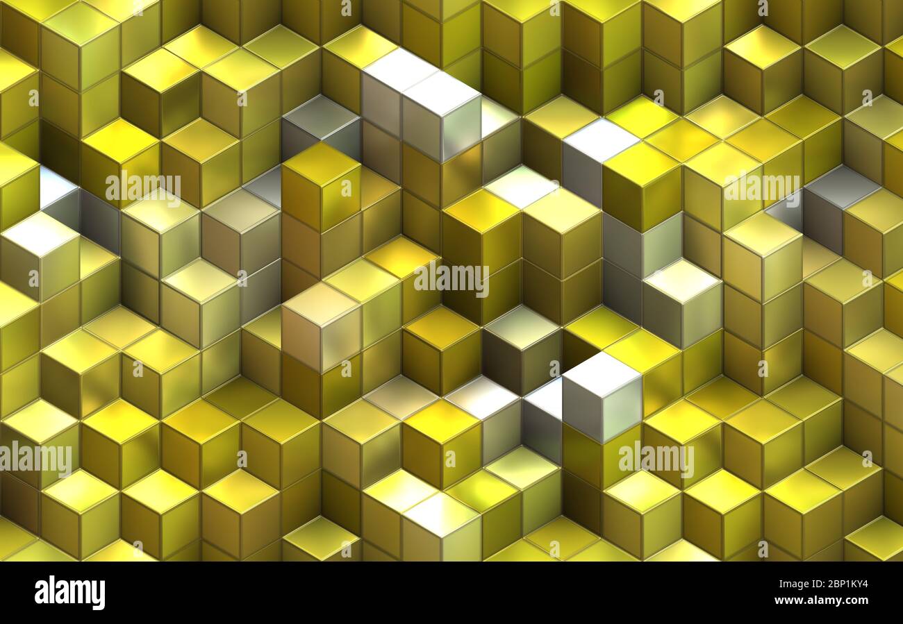 stacked modern 3d cubes Stock Photo - Alamy