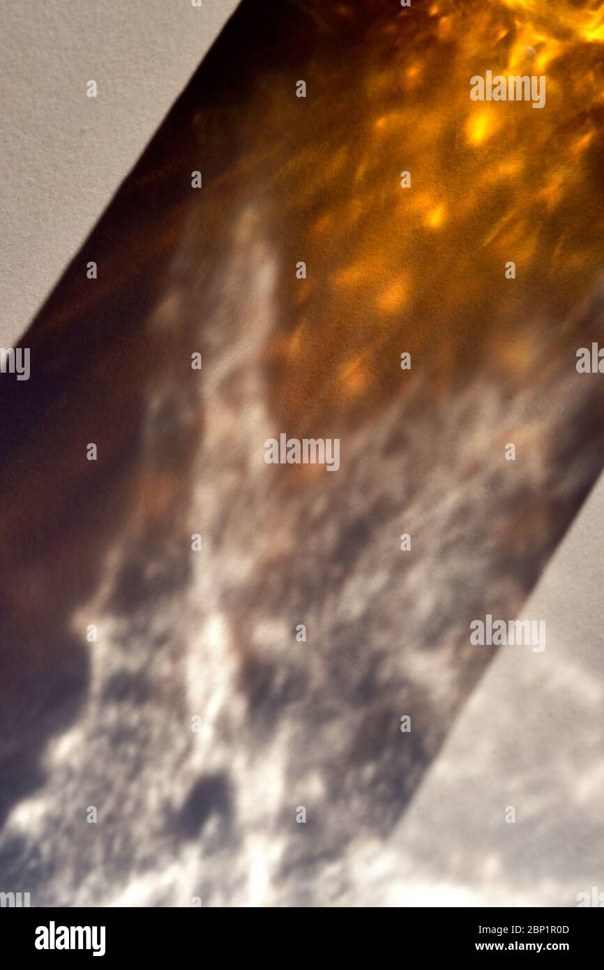 Light game reflections on paper Stock Photo