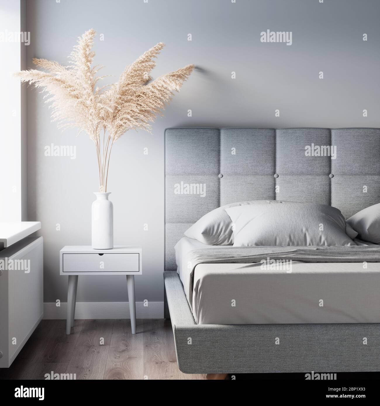 Scandinavian style desing interior. 3d rendering illustration Stock Photo