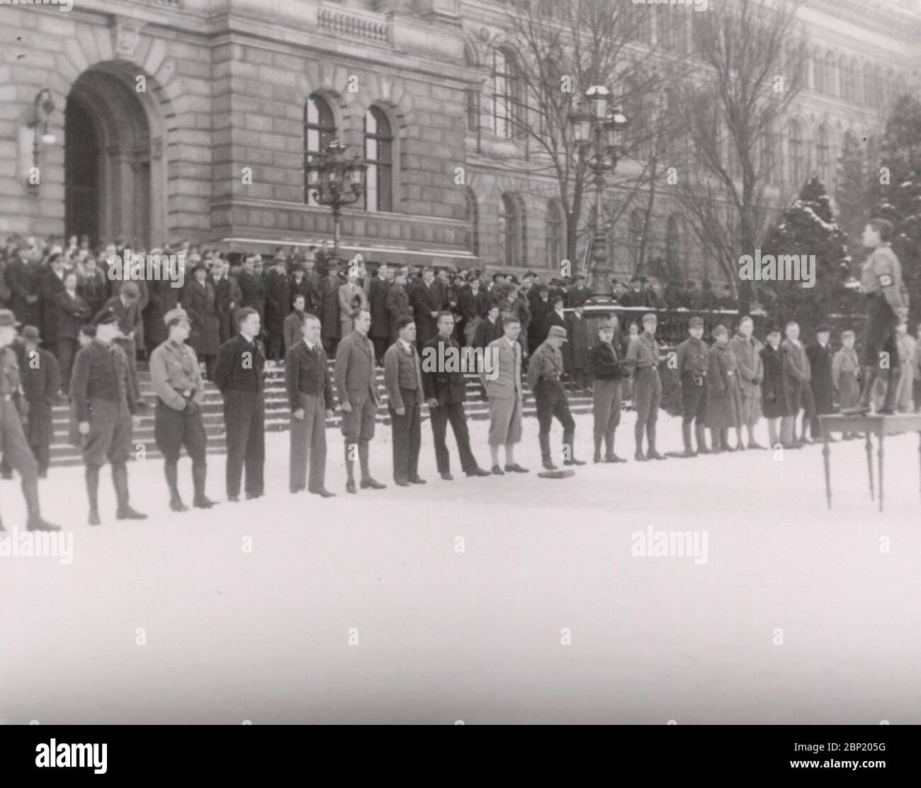 Rally in front of the University of Berlin Heinrich Hoffmann ...
