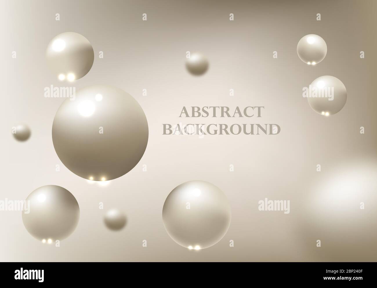 Abstract background with 3d spheres Stock Vector Image & Art - Alamy