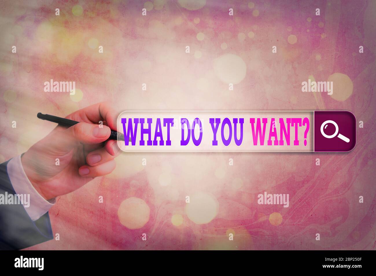 Conceptual hand writing showing What Do You Want Question. Concept ...