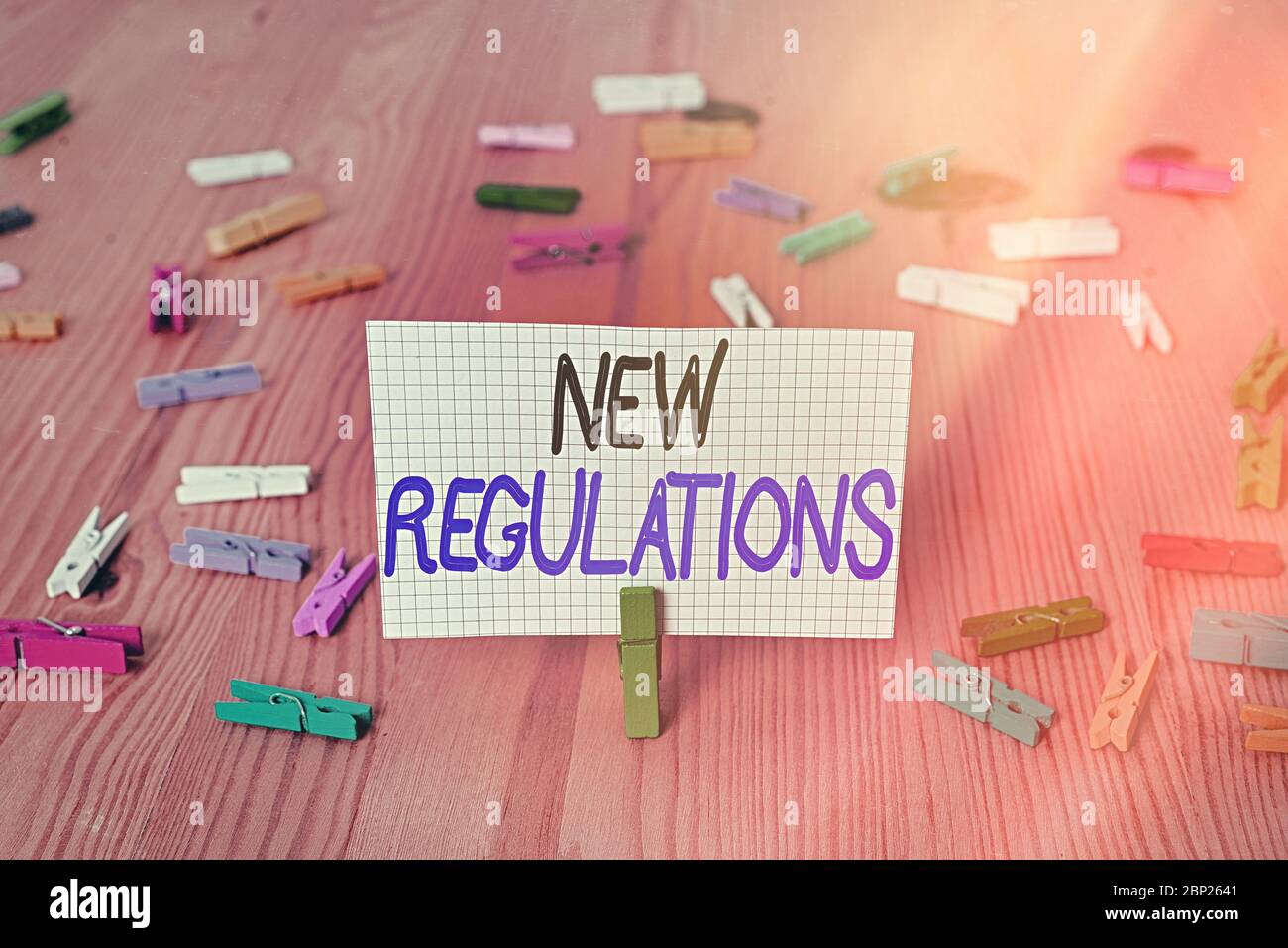 Handwriting text New Regulations. Conceptual photo rules made ...