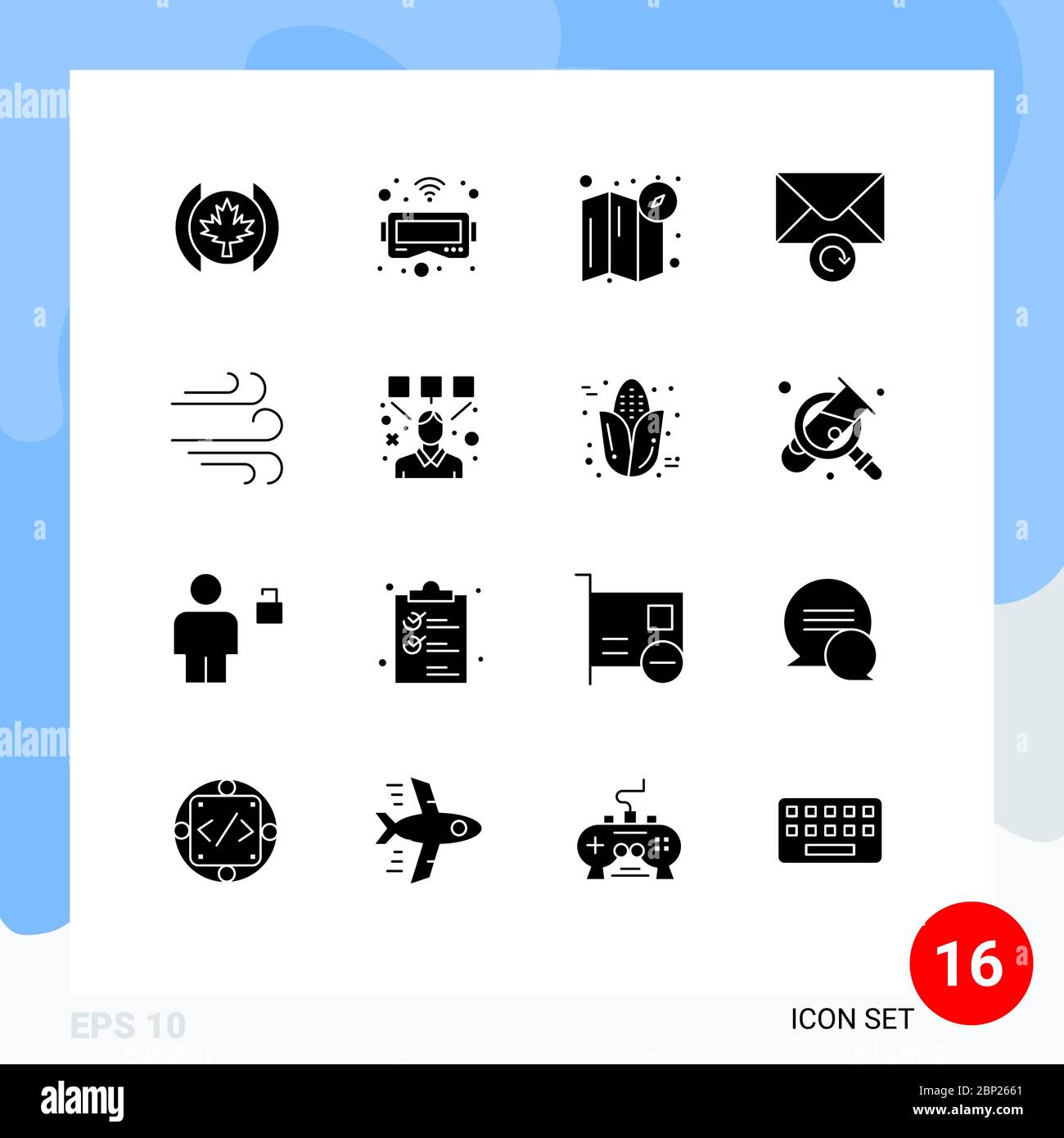 Stock Vector Icon Pack of 16 Line Signs and Symbols for graphic, designing,  map, wind, direction Editable Vector Design Elements Stock Vector Image &  Art - Alamy