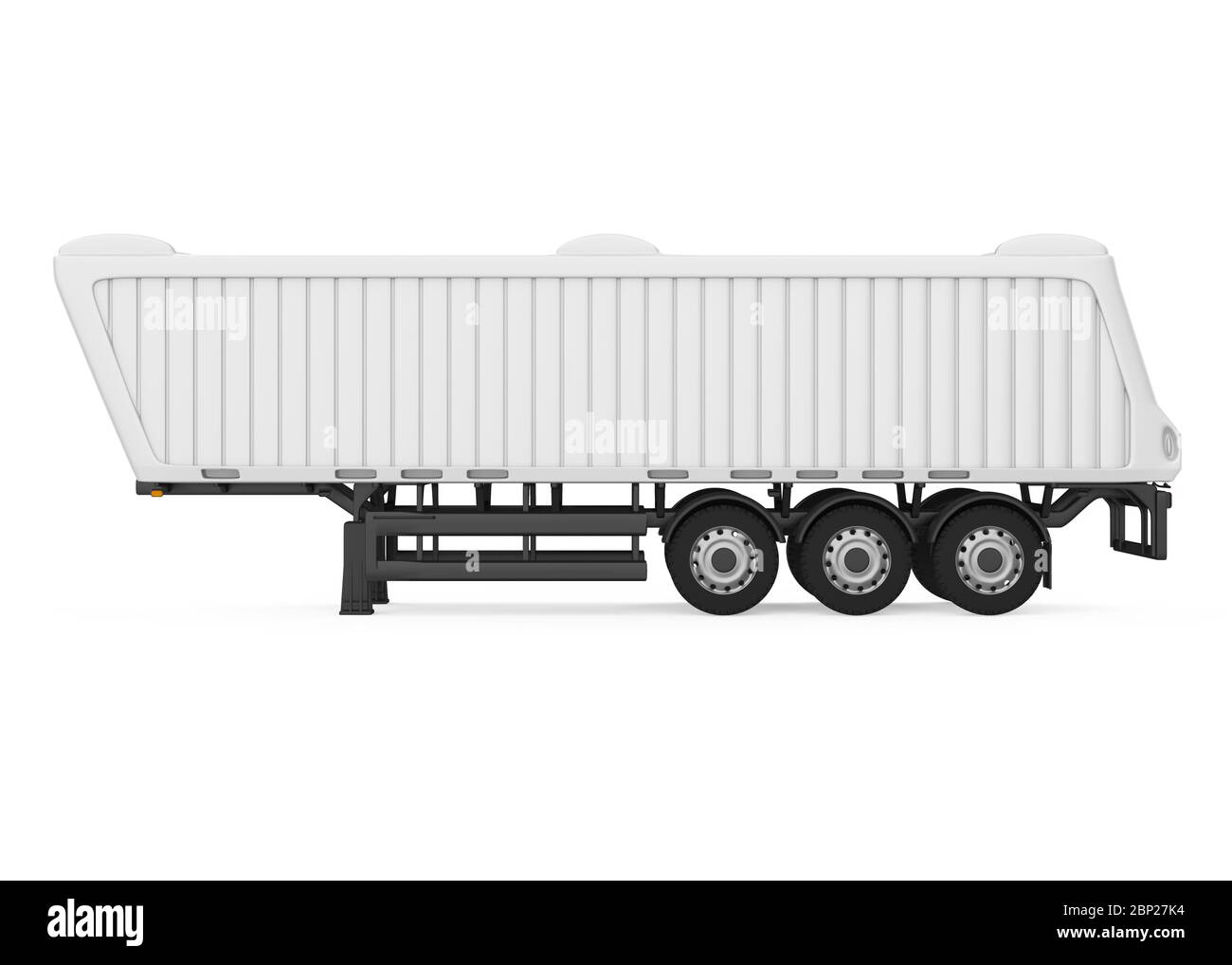 Dumping SemiTrailer Isolated Stock Photo Alamy