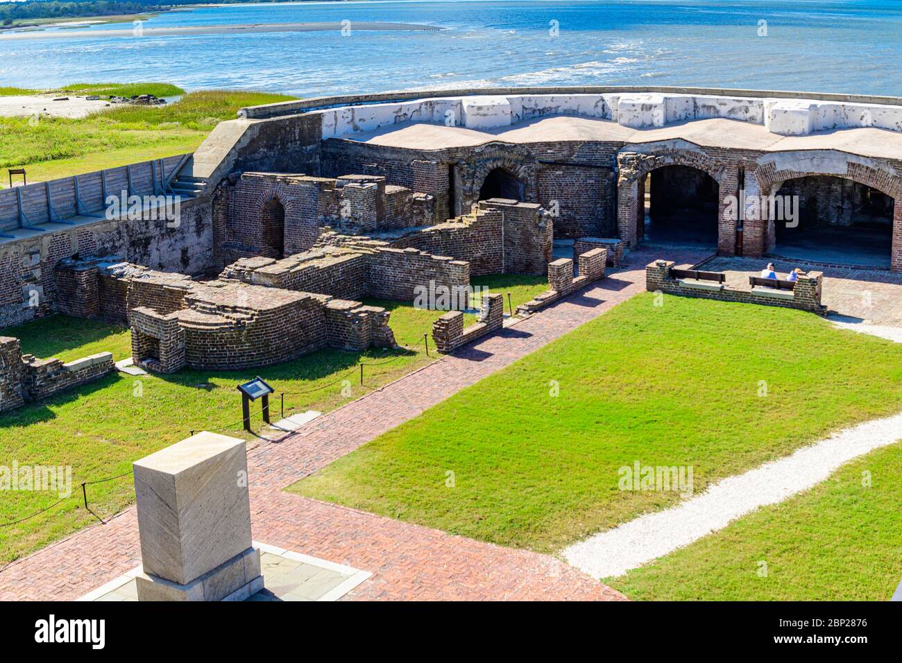 Fort Sumter South Carolina site of first battle of Civil War. Stock Photo