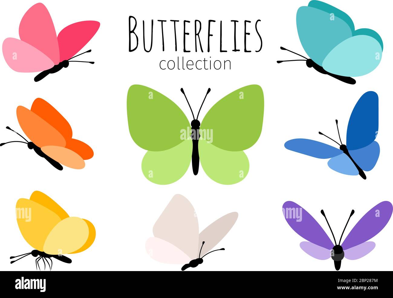 flying butterfly drawings for kids
