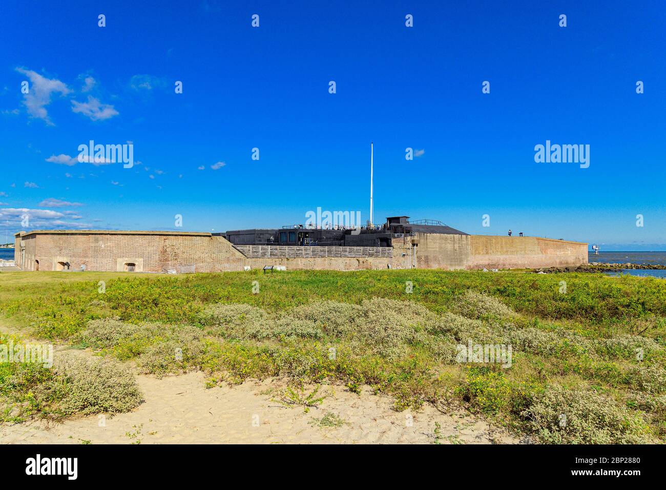 Fort Sumter South Carolina site of first battle of Civil War. Stock Photo