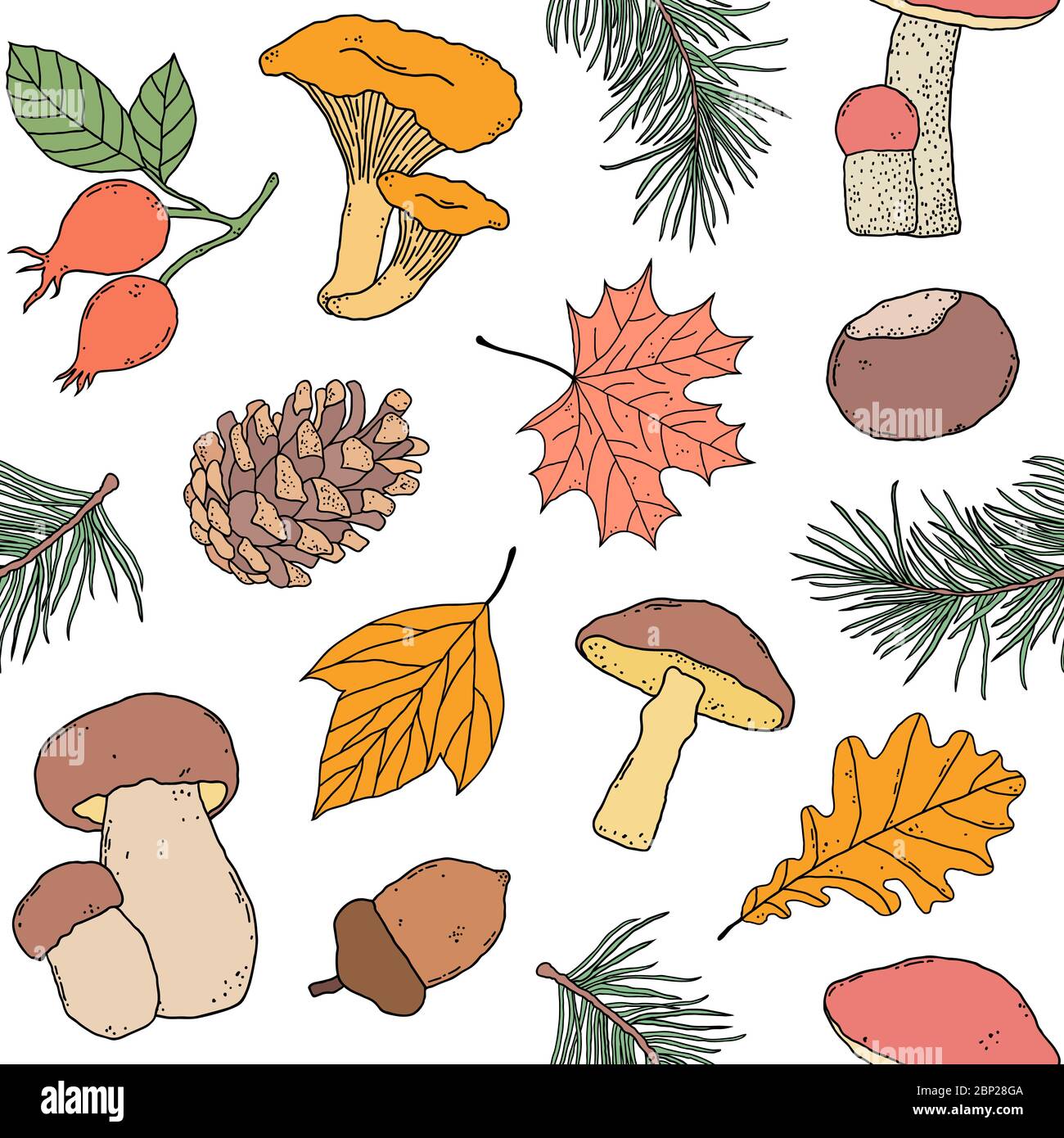 forest seamless pattern Stock Vector Image & Art - Alamy