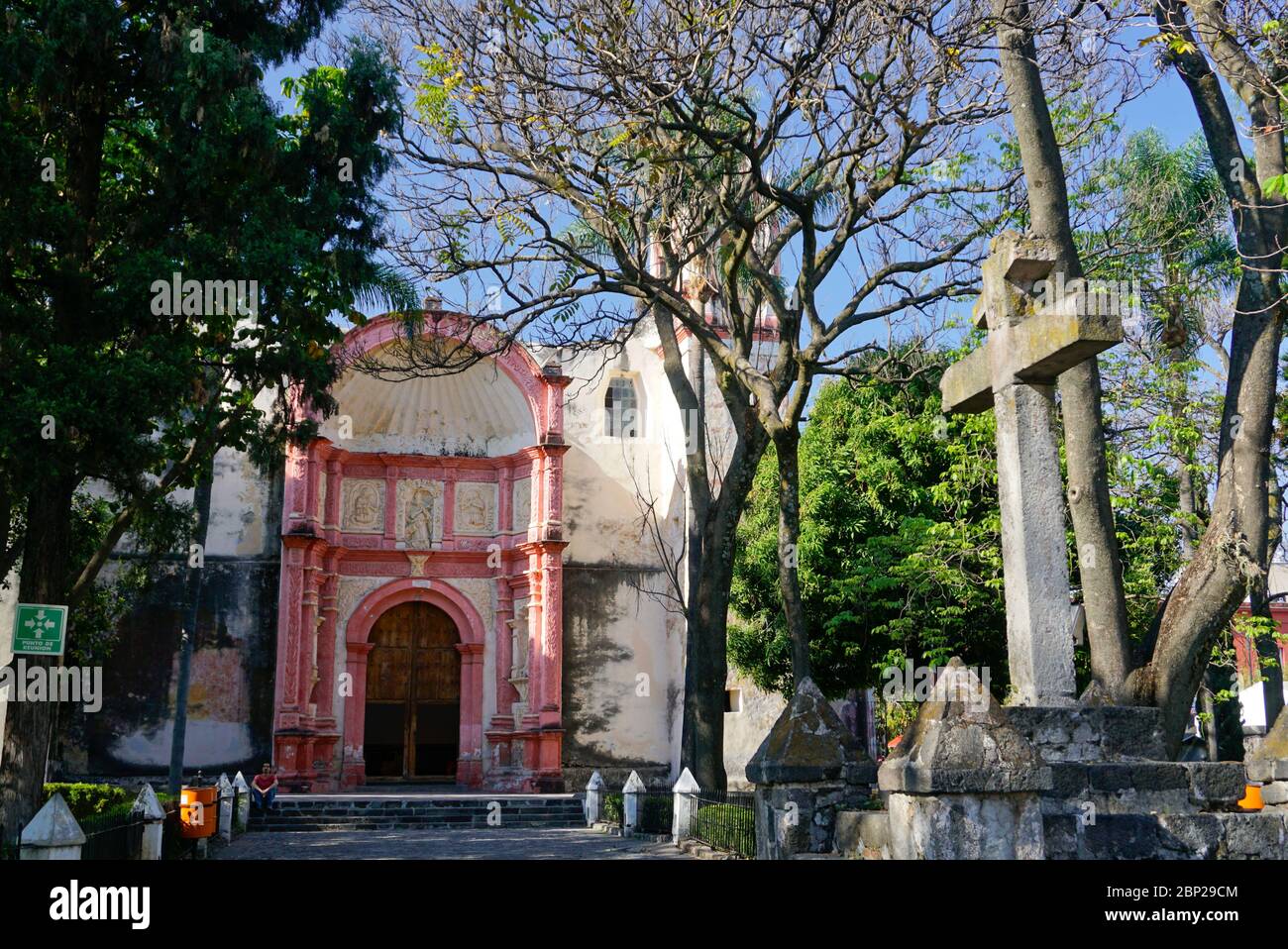 Chapel of The Third Order of Saint Francis, (Tercera Orden Chapel de Saint Francis), Cuernavaca, Mexico Stock Photo
