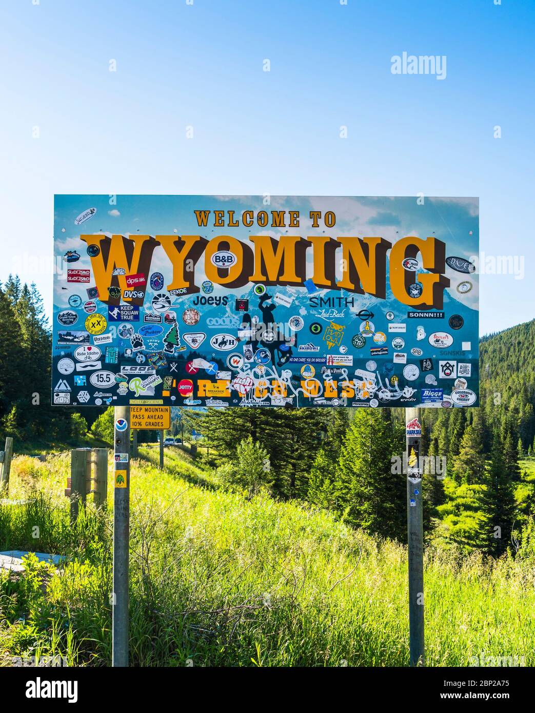 Welcome to wyoming sign hi-res stock photography and images - Alamy