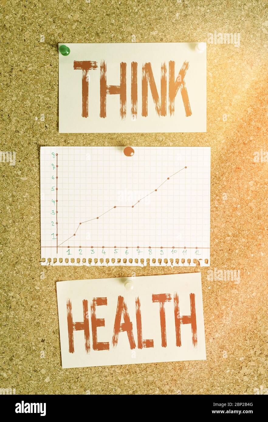 Text sign showing Think Health. Business photo showcasing state of ...
