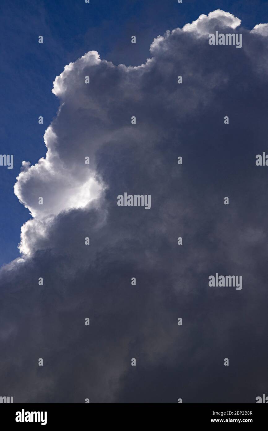 Cumulonimbus storm clouds Stock Photo