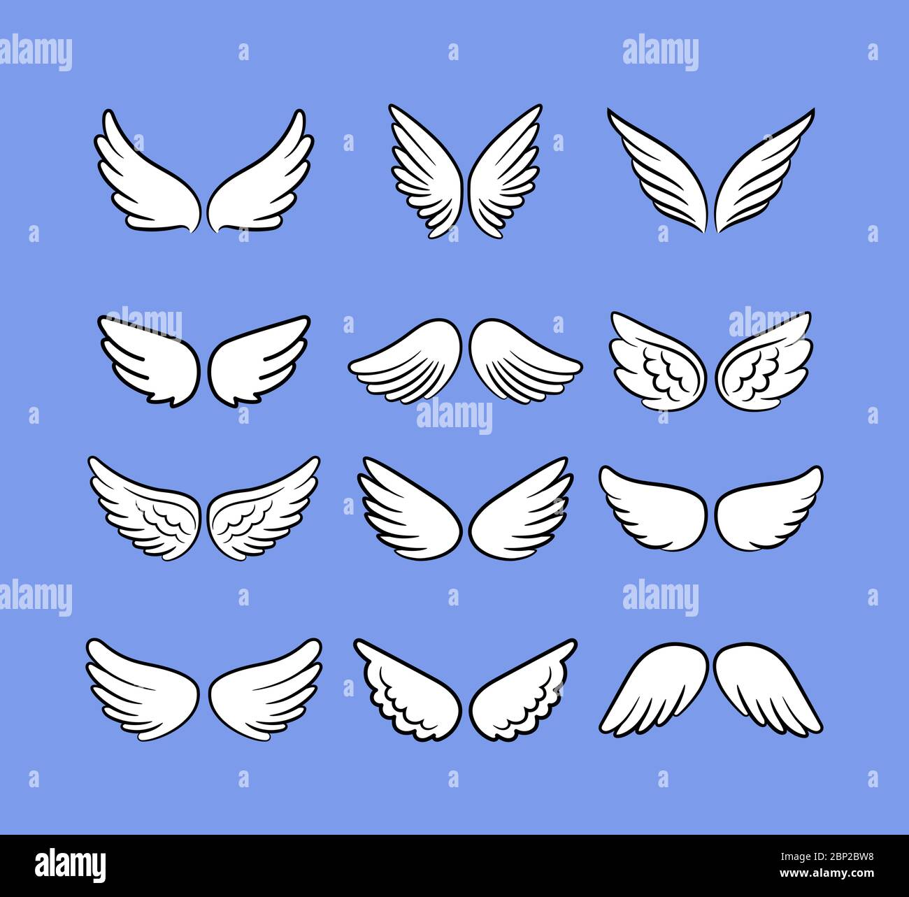Cartoon angel wings set. Hand drawn wings isolated on white background, cartoon birds or angels vector sketch icons Stock Vector Image & Art - Alamy Cartoon angel wings set. Hand drawn wings isolated on white background, cartoon birds or angels vector sketch icons Stock Vector Image & Art - Alamy